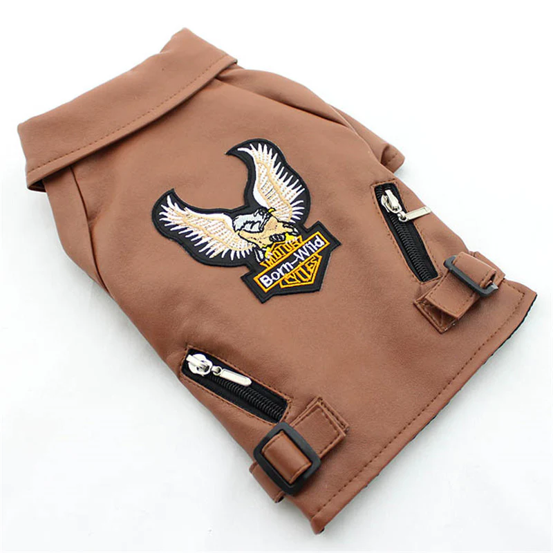 Manteau pour chien style motard – Image 6