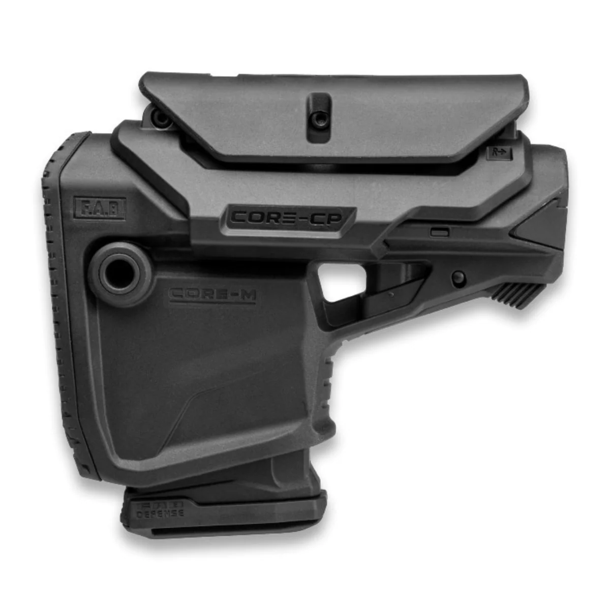 Crosse M4 avec porte-chargeur intégré avec appui joue réglable FAB Defense GL-CORE M CP