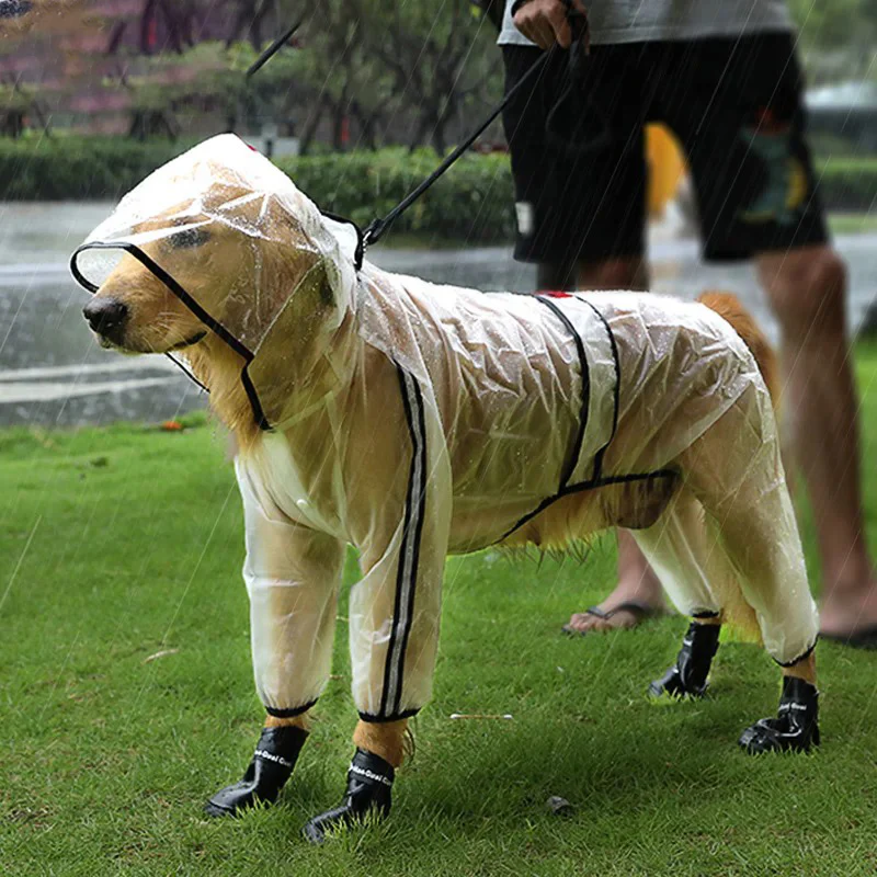 Imperméable pour chien réfléchissant avec quatre sorties de pattes – Image 6
