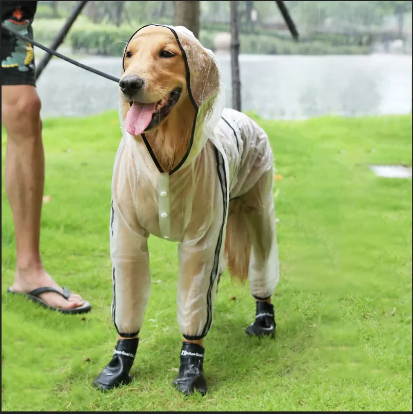 Imperméable pour chien réfléchissant avec quatre sorties de pattes – Image 7