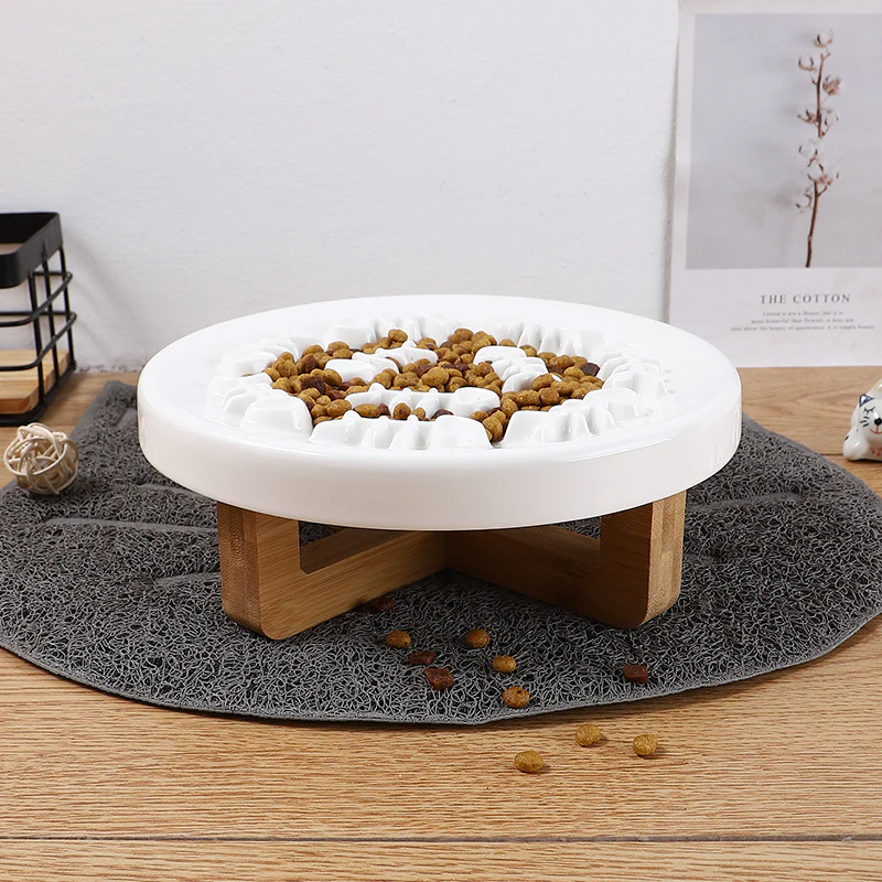 Gamelle pour chien anti-glouton en céramique – Image 4